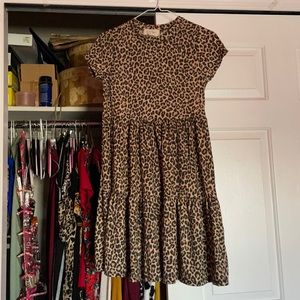 Jessica Simpson leopard print dress